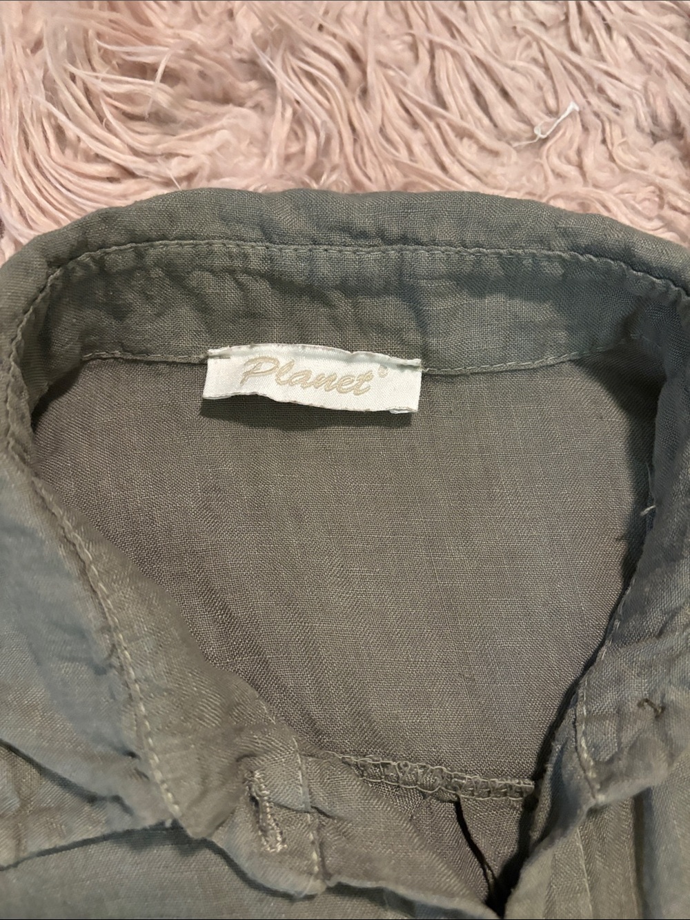 Planet Moda Italian Linen Shirt Dress - Picture 7 of 10